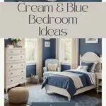 cream and blue bedroom ideas pinterest graphic