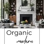 organic modern living room pinterest graphic