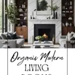 Organic modern living rooms pinterest graphic