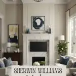 Sherwin Williams Alabaster painted room pinterest graphic