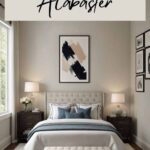 Sherwin Williams Alabaster painted room pinterest graphic