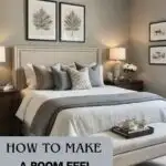 how to make a room feel bigger pinterest graphic