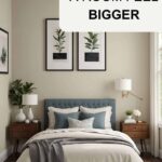 how to make a room feel bigger pinterest graphic