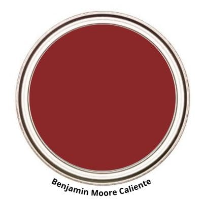 Benjamin Moore Caliente digital paint can swatch