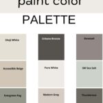 Urbane Bronze paint color palette pinterest graphic