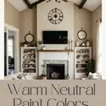 Picture of a neutral living room - Pinterest graphic