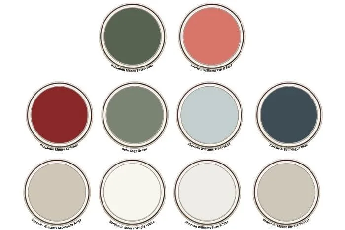 kitchen paint colors - digital paint can swatches