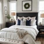 Farmhouse bedroom - pinterest graphic