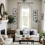 Farmhouse living room - pinterest graphic