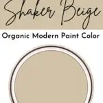 Shaker BEige organic modern paint color