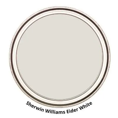 Sherwin Williams Eider White Digital Paint Can swatch 