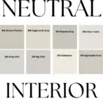 gorgeous Neutral Interior Paint Colors pinterest graphic