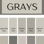 the best grays- Sherwin Williams - pinterest graphic