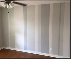 striped accent wall