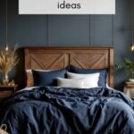 10 navy blue bedroom ideas - pinterest graphic