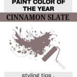 Benjamin Moore Cinnamon Slate paint colors Pinterest graphic