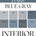 gorgeous dark blue gray Interior Paint Colors - Pinterest graphic