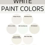 White Exterior Paint Colors pinterest graphic