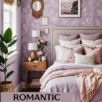 Romantic Purple Bedrooms - Pinterest Graphic