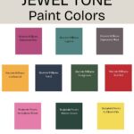 Jewel Tone Paint colors - Pinterest Graphic