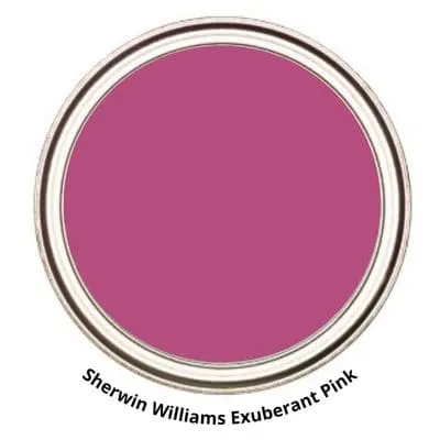 Sherwin Williams Exuberant Pink Digital Paint Can swatch 