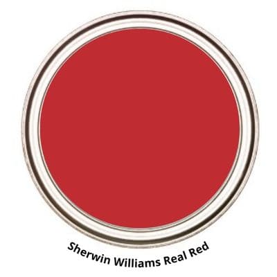 Sherwin Williams Real Red Digital Paint Can swatch