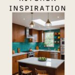 mid mod kitchen inspiration pinterest graphic