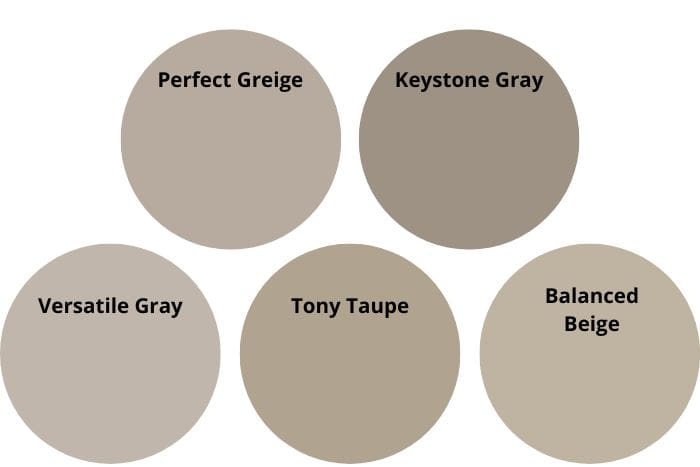 SW Taupe paint colors 