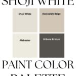 Warm and cozy paint color palette for Shoji White