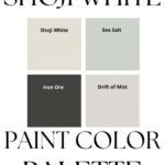 modern & Airy paint color palette for Shoji White