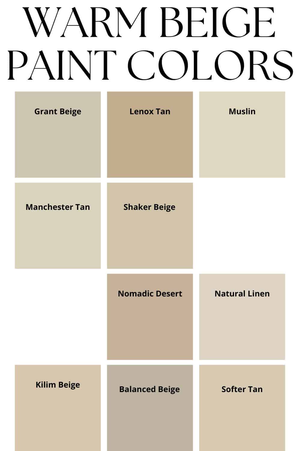 Beige Color Examples Warm Beige Paint Colors - West Magnolia Charm
