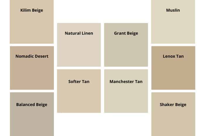 warm beige paint colors