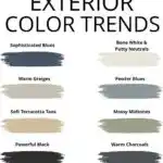 2025 House Color Trend for the exterior - Pinterest graphic
