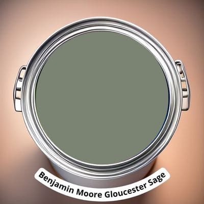Benjamin Moore Gloucester Sage Digital Paint Can swatch 