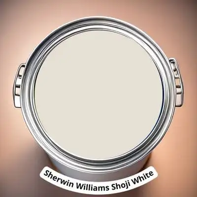 Sherwin Williams Shoji White Digital Paint Can swatch
