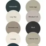 exterior paint colors for brick - pinterest graphic