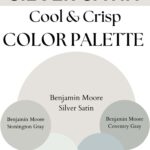 BM Silver Cool & Crisp paint Color Palette