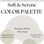 BM Silver Satin Soft & Serene paint Color Palette