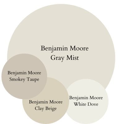 Gray Mist Color Palette digital swatches