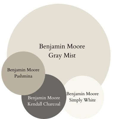 Gray Mist Color Palette digital swatches