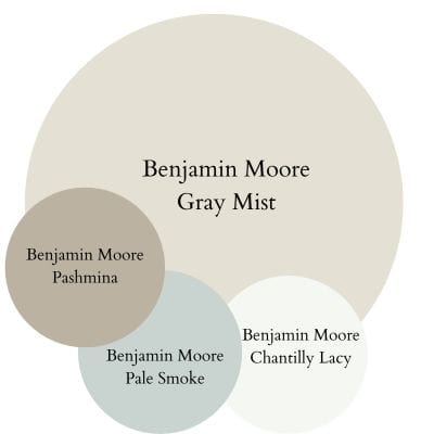 Gray Mist Color Palette digital swatches