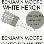 Oxford white vs white heron - are they the same paint color
