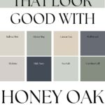 Paint Colors that look good with honey oak wood