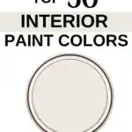 Sherwin Williams Top 50 Interior Paint Colors -Alabaster- Pinterest Graphic