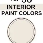 Sherwin Williams Top 50 Interior Paint Colors - Creamy-Pinterest Graphic