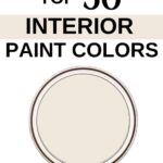 Sherwin Williams Top 50 Interior Paint Colors -DOver White Pinterest Graphic