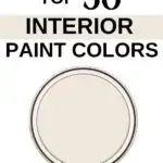 Sherwin Williams Top 50 Interior Paint Colors -DOver White Pinterest Graphic