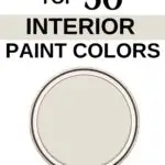 Sherwin Williams Top 50 Interior Paint Colors -Shoji White- Pinterest Graphic