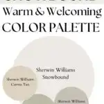 Snowbound Warm & Welcoming paint Color Palette