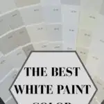 The best white paint color - Pinterest Graphic